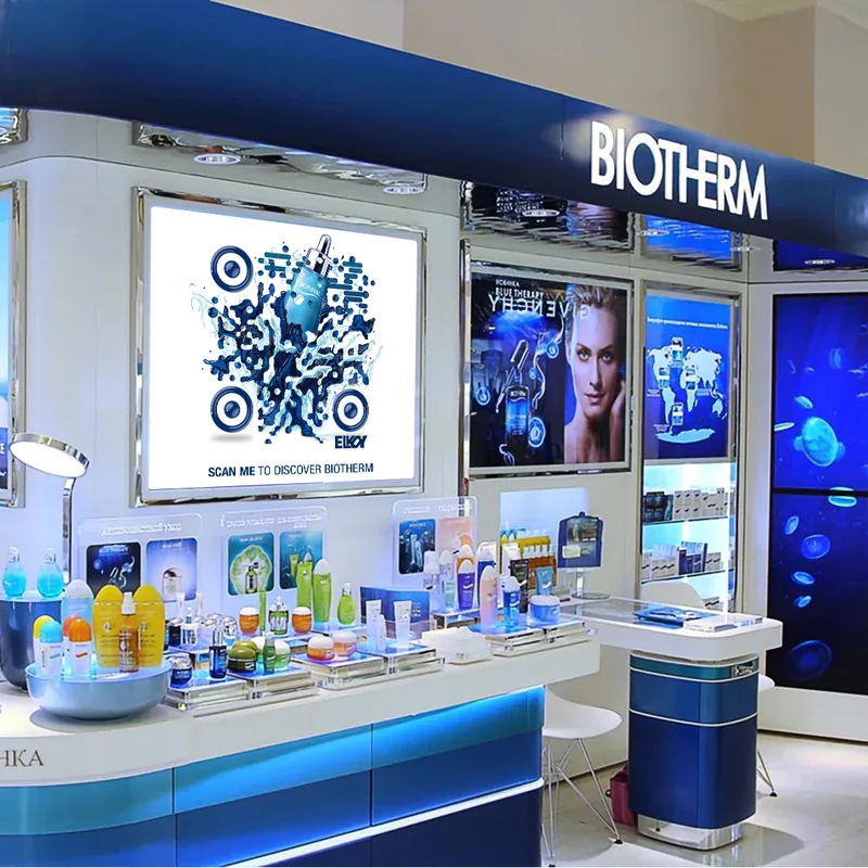 Biotherm ArtQrCode® · In-store display