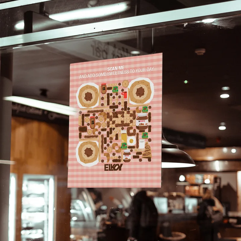 Nutella ArtQrCode® · Café poster