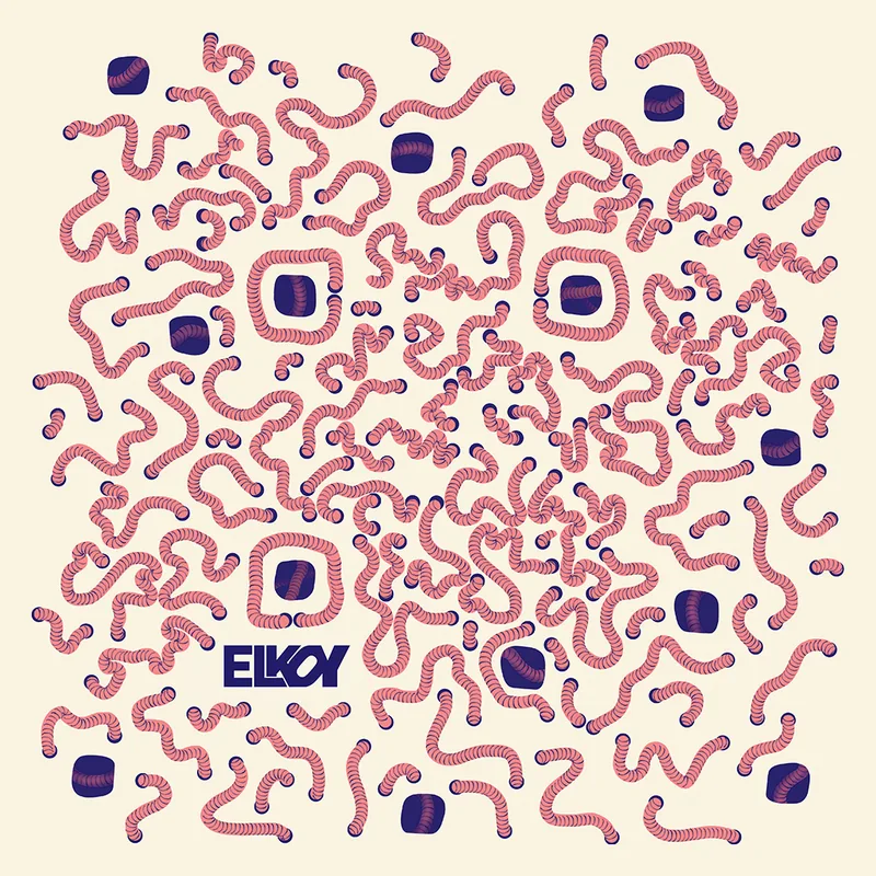 Ruinart ArtQrCode® artwork made of flowing pink lines