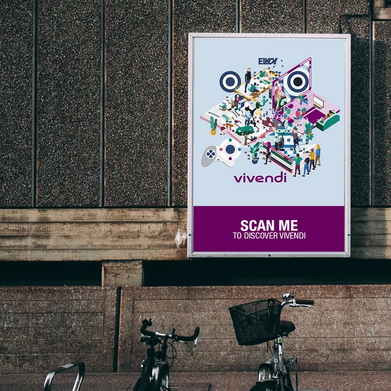 Vivendi ArtQrCode® · Street poster